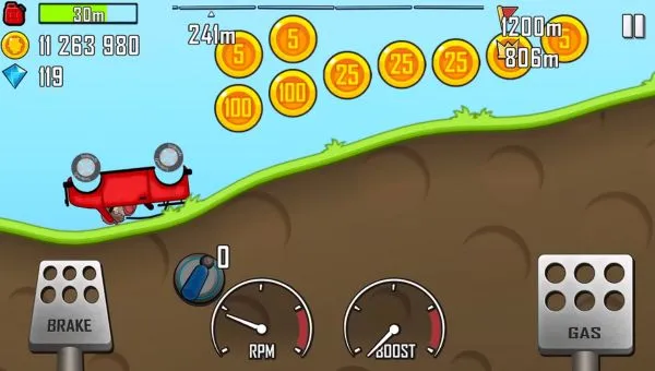 Hill Climb Racing apk unlimited money diamond and fuel latest version